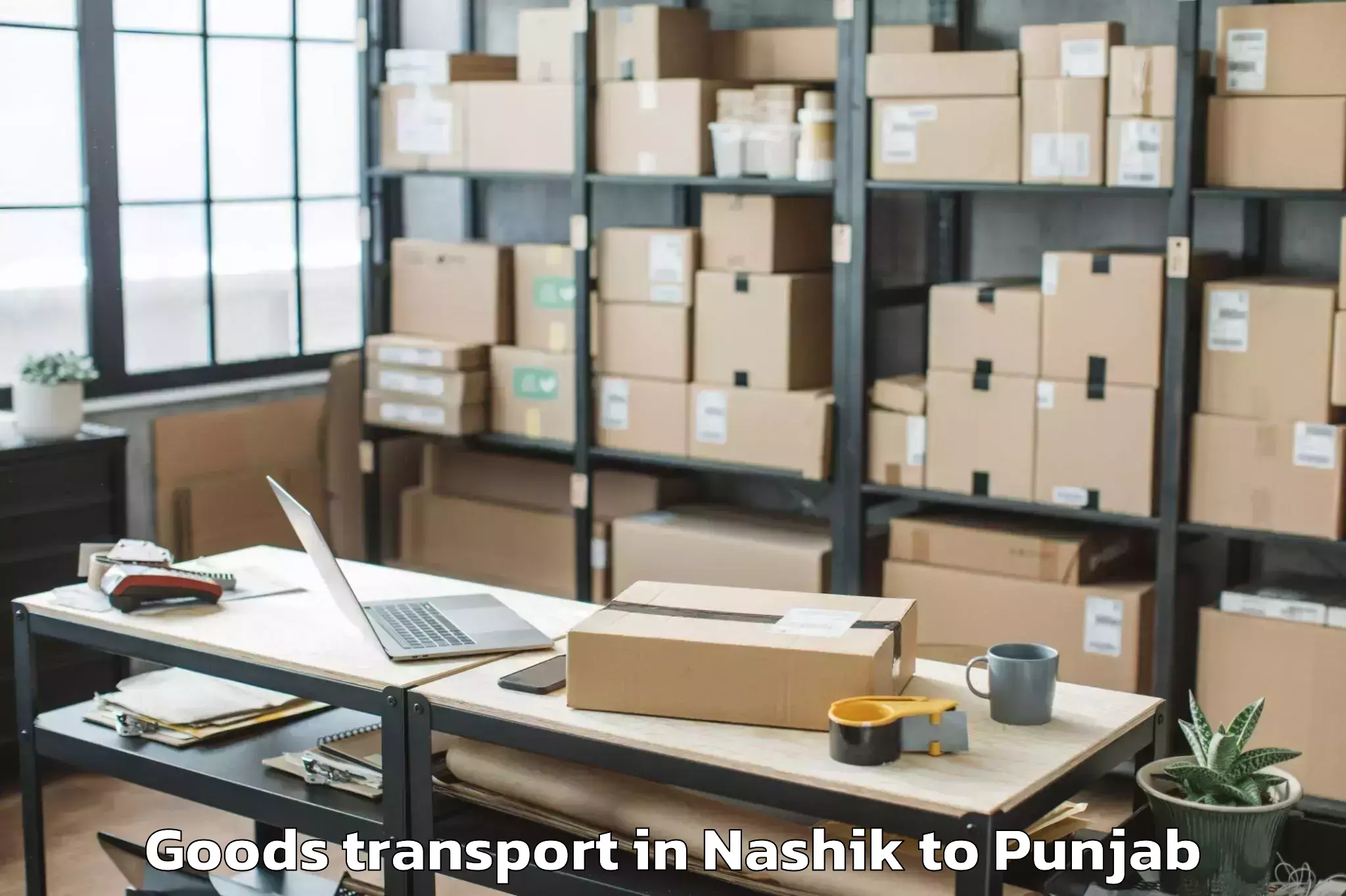 Book Nashik to Rayat Bahra University Kharar Goods Transport